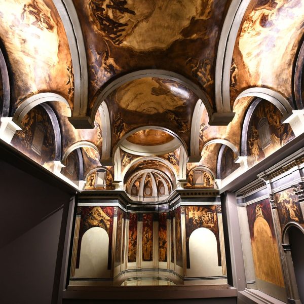 Vic.- Catedral de Sant Pere de l’any 1803 – Maqueta de les pintures presentada per Josep Maria Sert a a la segona decoració de l’any 1930 exposada a la sagristia dels Canonges (1/2026)