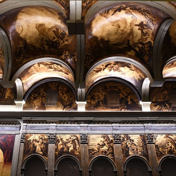 Vic.- Catedral de Sant Pere de l’any 1803 – Maqueta de les pintures presentada per Josep Maria Sert a a la segona decoració de l’any 1930 exposada a la sagristia dels Canonges (1/2026)