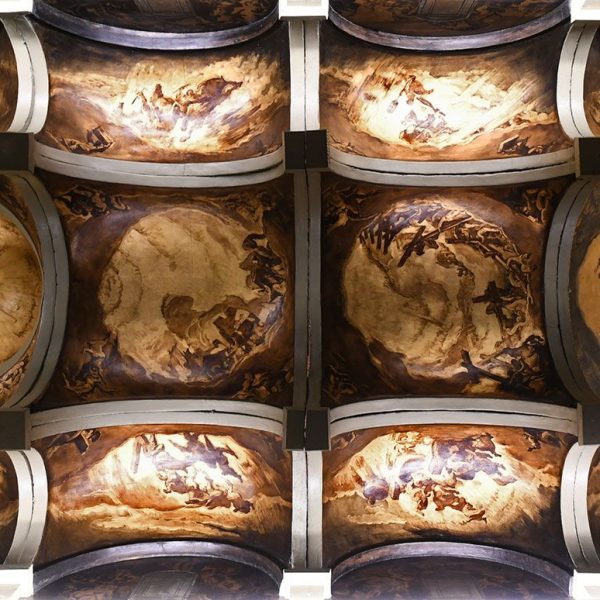 Vic.- Catedral de Sant Pere de l’any 1803 – Maqueta del disseny de les cúpules presentada per Josep Maria Sert l’any 1930 dedicades al “Món Benaventurat” (1/2026)